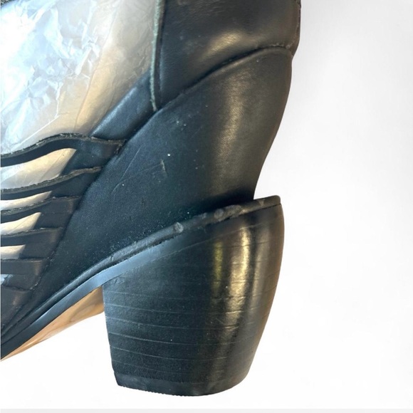 Jeffrey Campbell Black Strappy Heels Size 8 - Picture 5 of 6